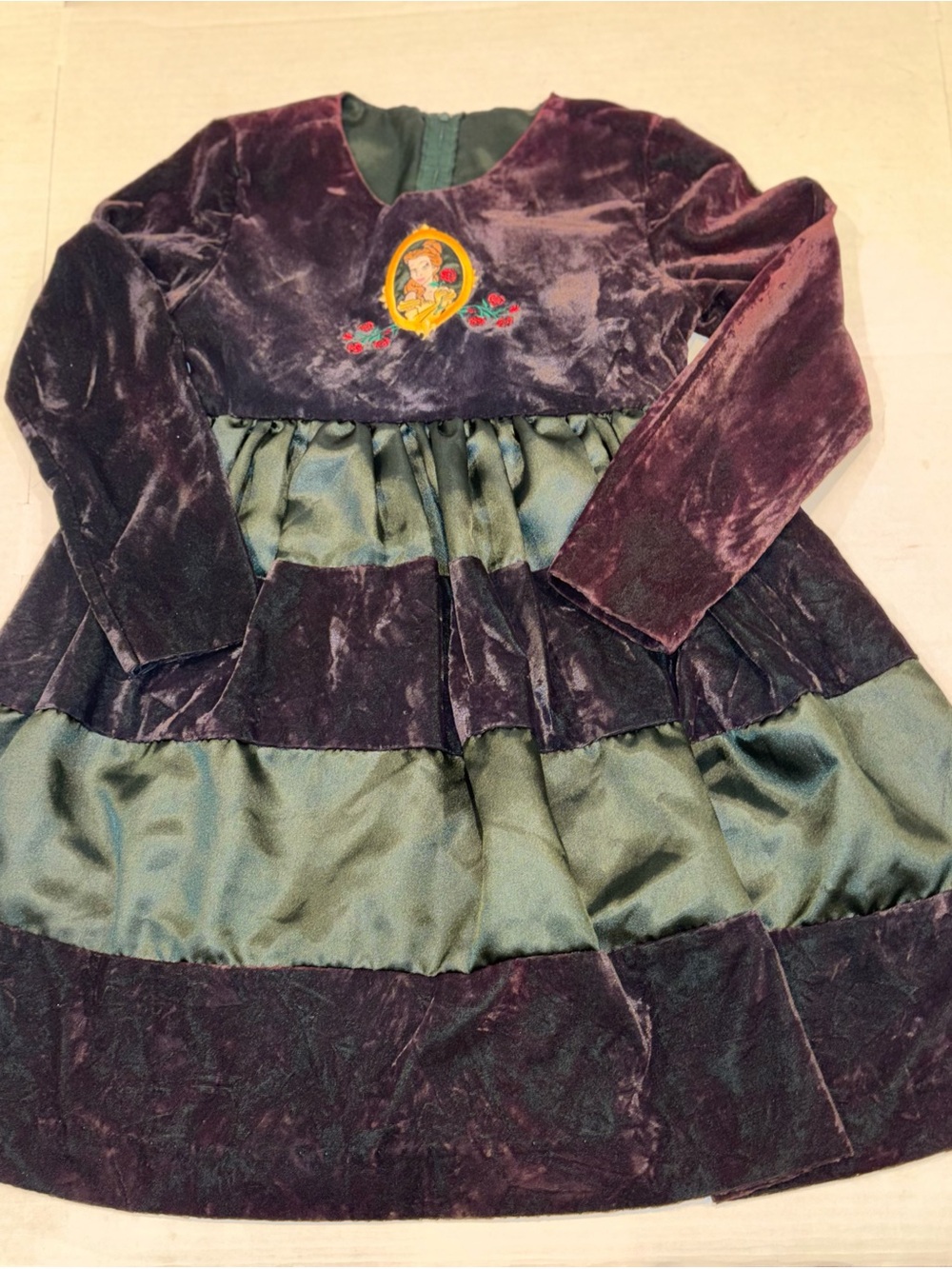 Vintage Youngland Purple and Green Velvet Princess Dress
